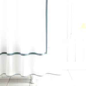 Pottery Barn Morgan Shower curtain Porcelain Blue